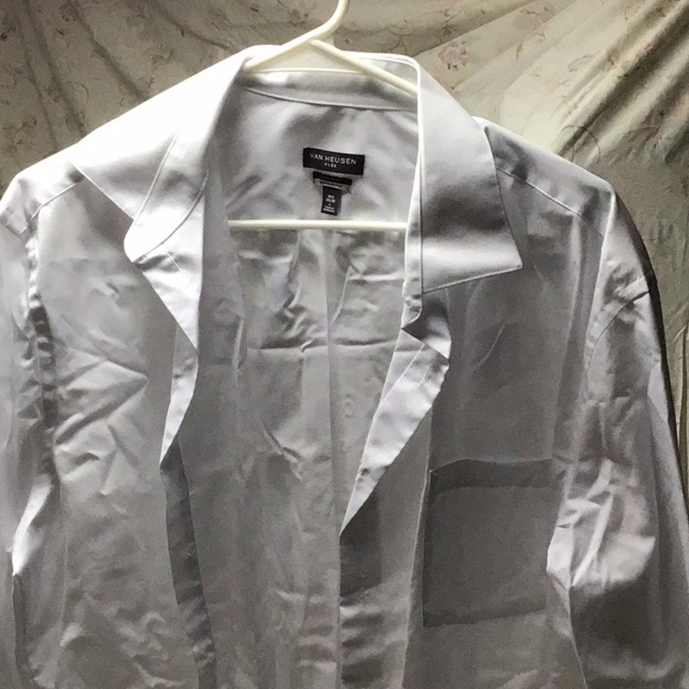 Van Heusen Classic White Button-Up Shirt